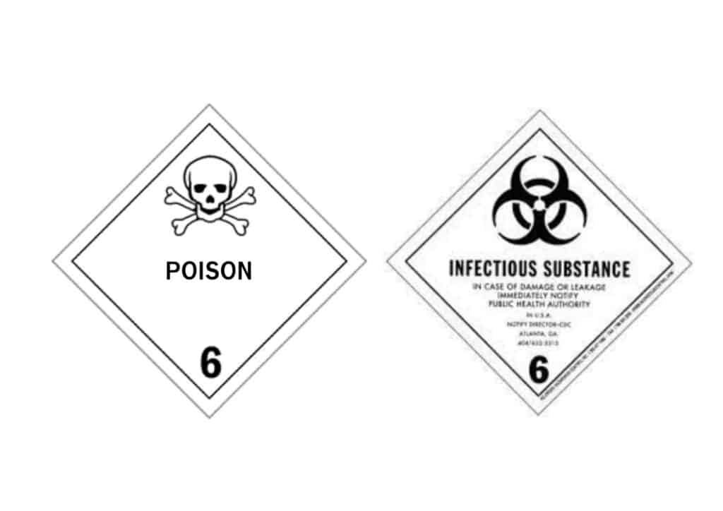 Toxic substances, infectious substances